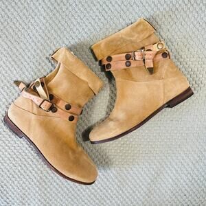 Free People Tan Ankle Boots